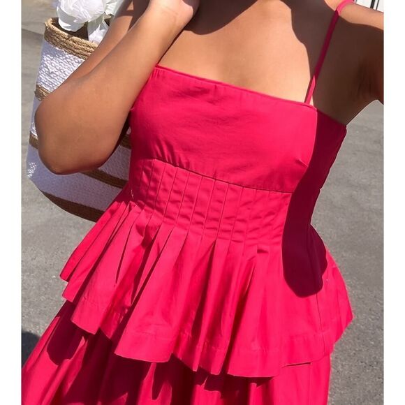 co collection peplum dress pink small - Picture 7 of 12